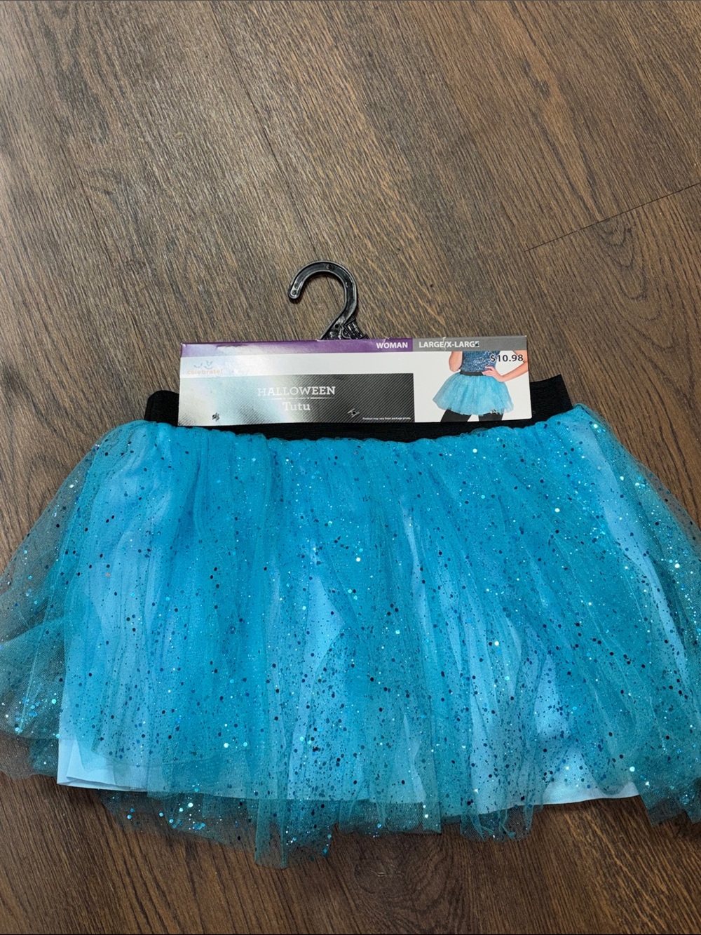 Sparkling Blue Tulle Mini Skirt